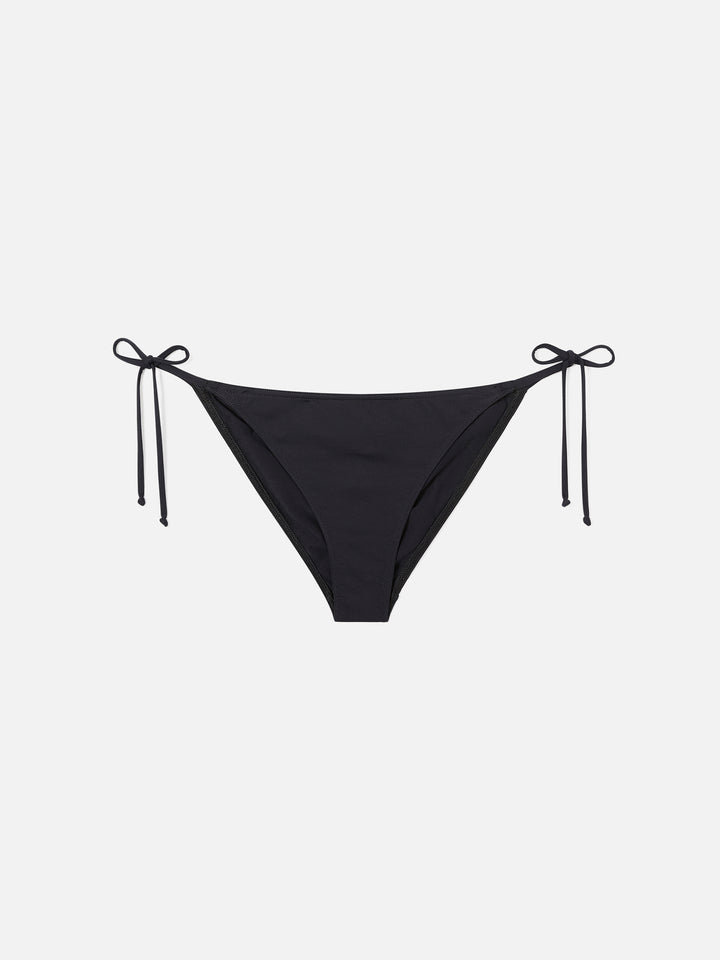 Bikini brassière noir Judy Virgo avec liens à nouer 