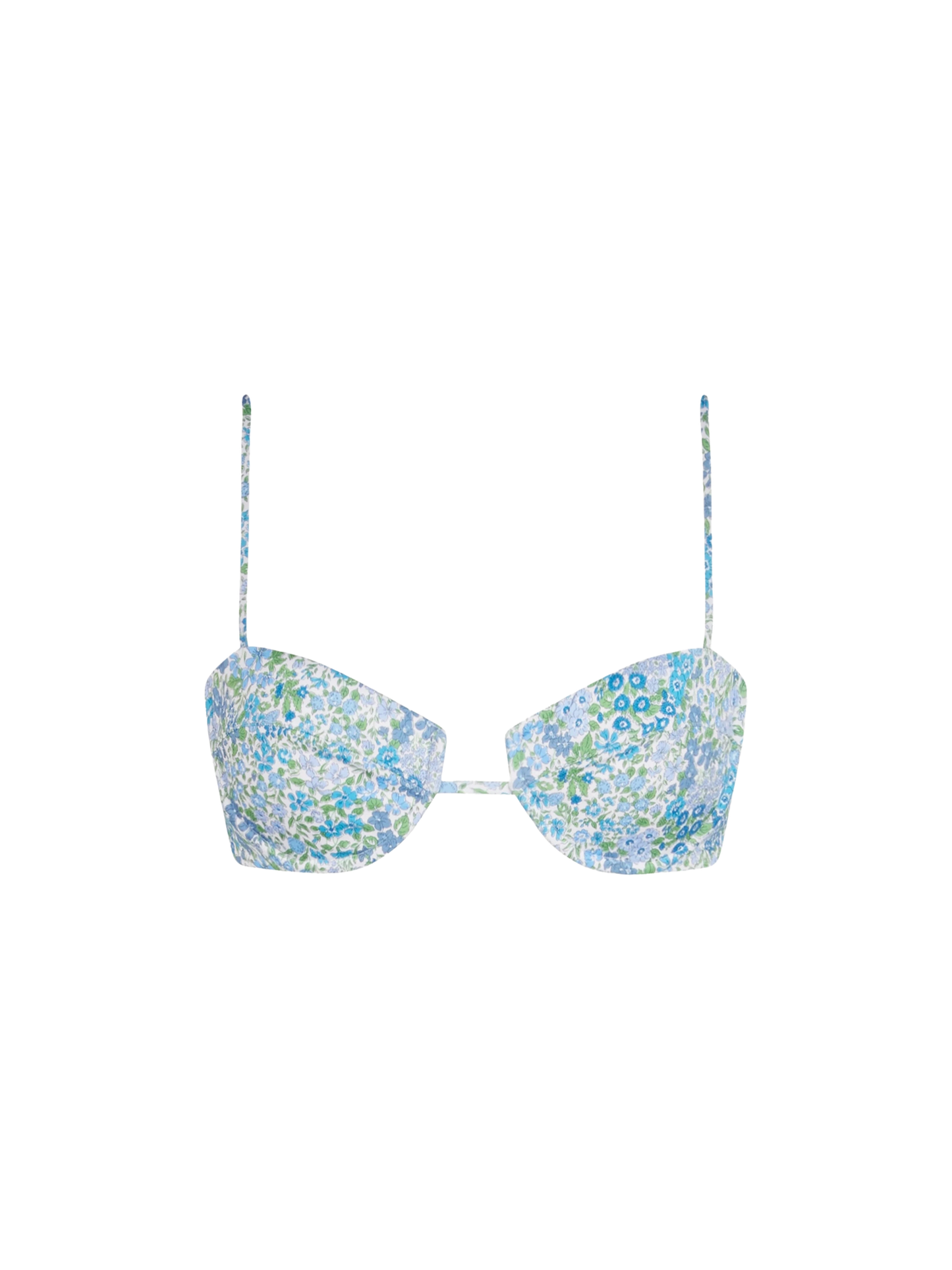 Woman underwired bralette top Salina with Joanna Luise print | MADE WITH LIBERTY FABRIC - MC2 Saint Barth