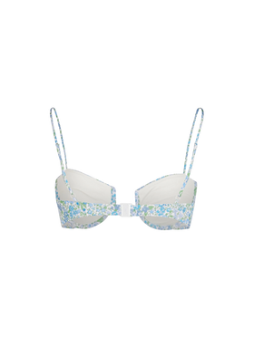Woman underwired bralette top Salina with Joanna Luise print | MADE WITH LIBERTY FABRIC - MC2 Saint Barth