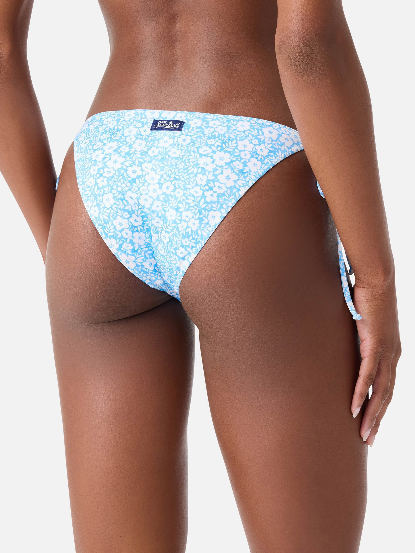 Leah Virgo vintage floral triangle bikini
