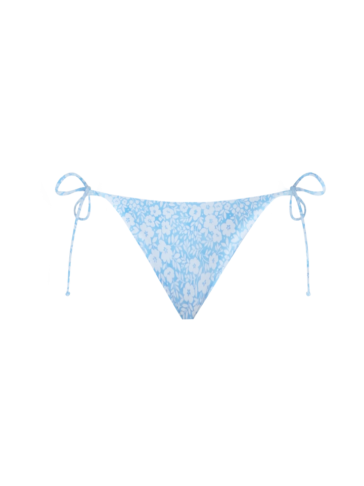 Woman vintage flower triangle bikini Leah Virgo