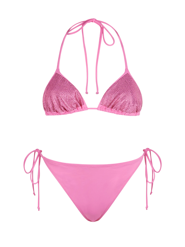 Woman triangle bikini Annabelle Virgo with rhinestones - MC2 Saint Barth