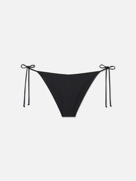Braguita de bikini negra Virgo con strass 
