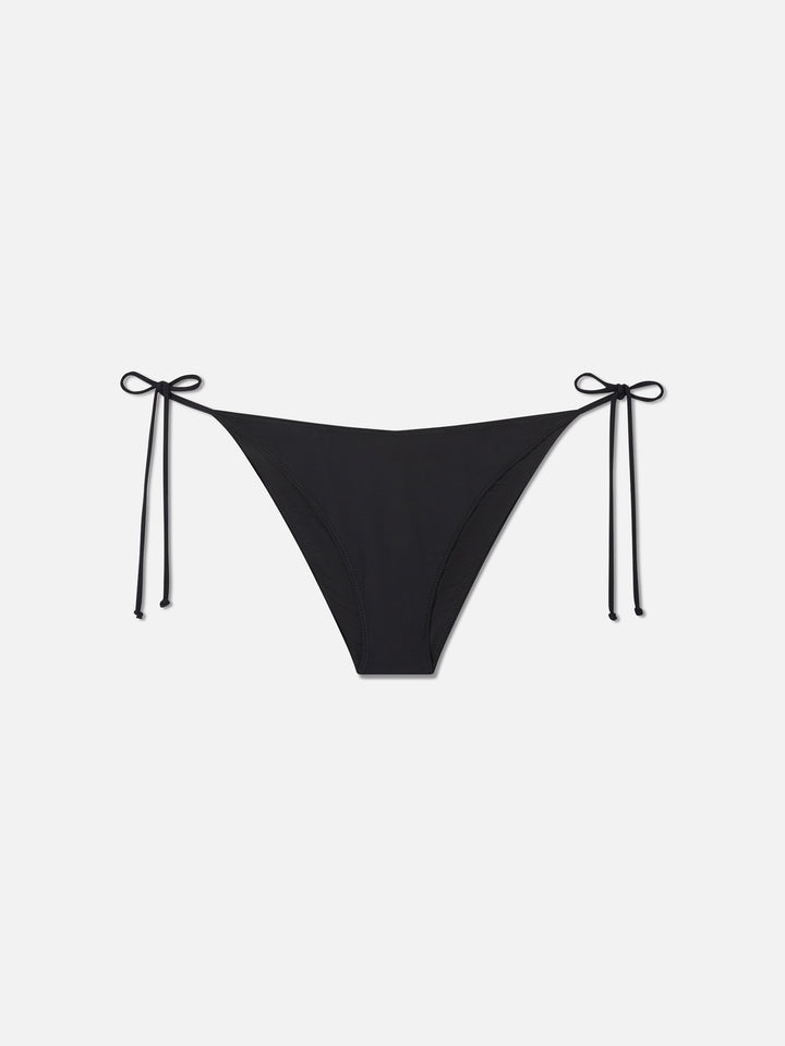 Bas de bikini noir Virgo avec strass 