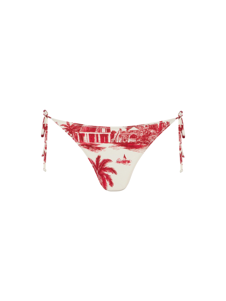 Klassische Badehose Virgo mit Toile-de-Jouy-Print | AI BY RICKDICK SPECIAL EDITION