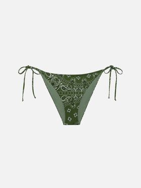 Virgo classic swim briefs with bandanna print