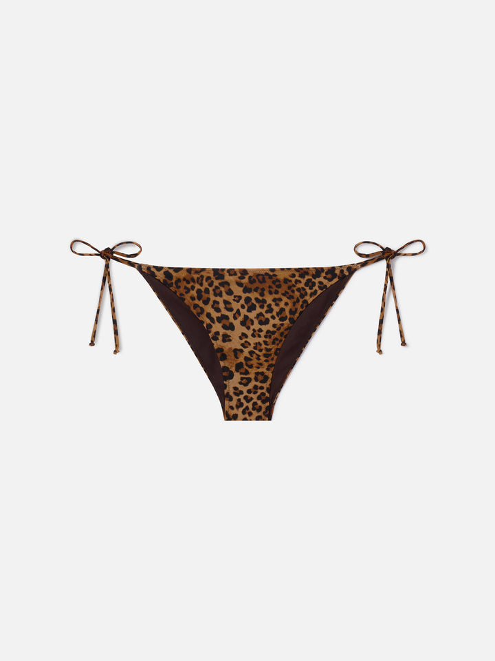 Bikini triangle Leah Virgo à imprimé léopard 