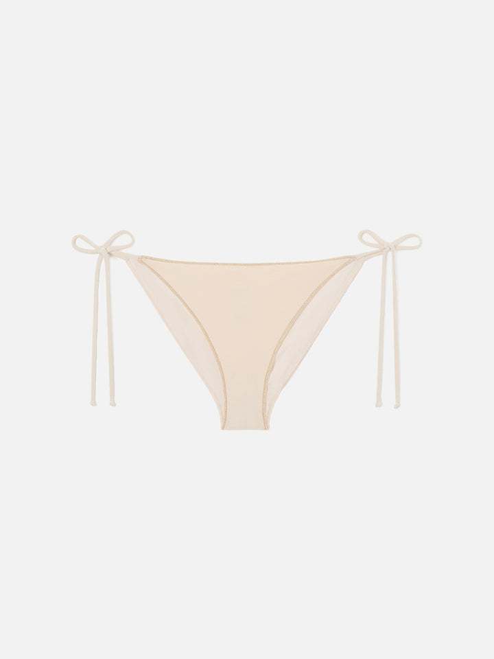 Slip de bain classique Virgo en velours doré 
