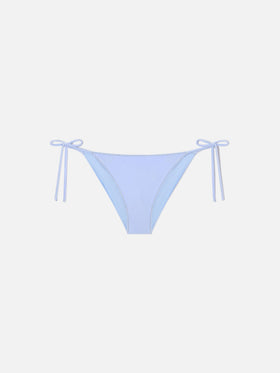 Slip de bain classique Virgo en velours bleu clair 