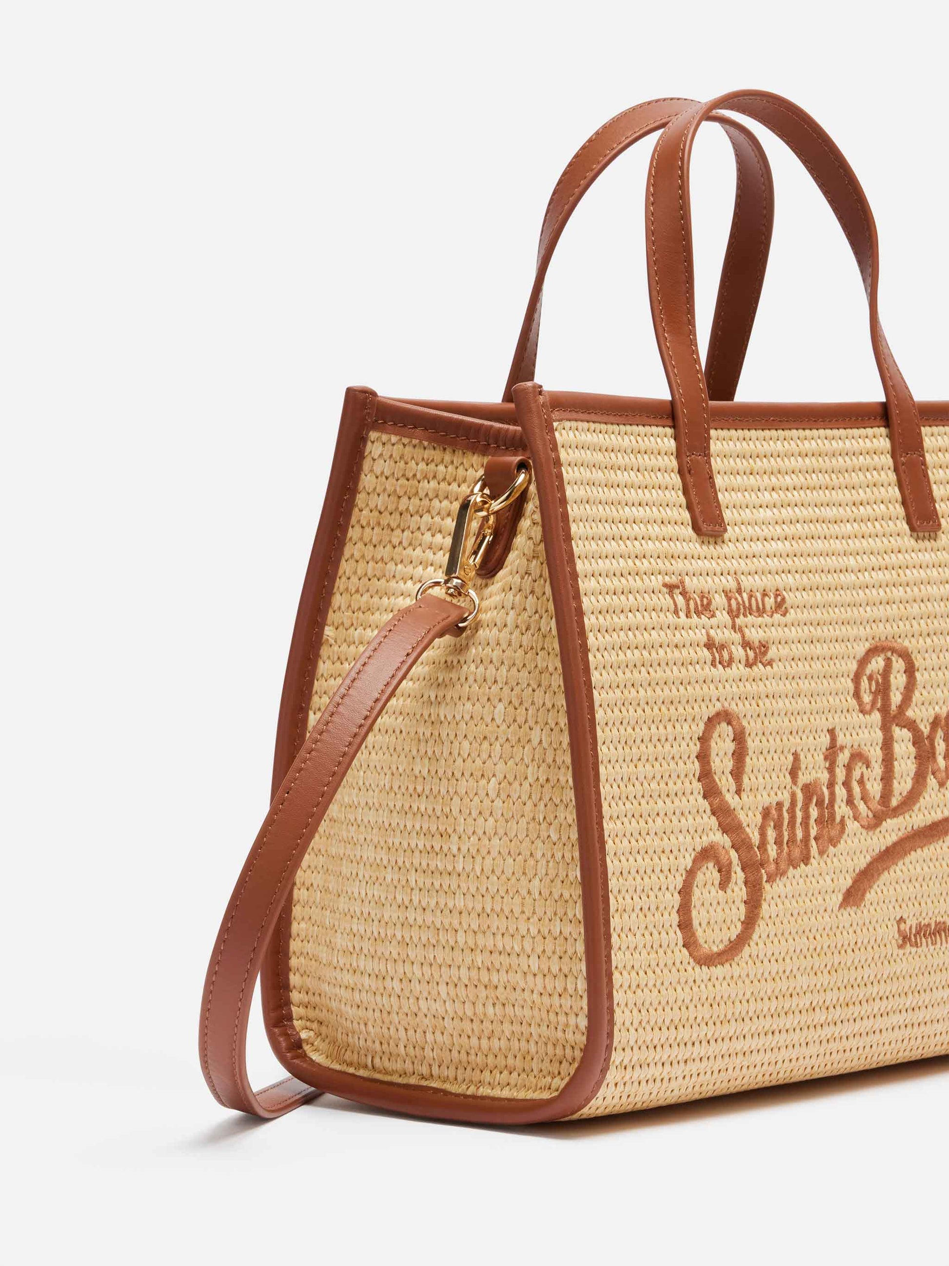 Beige Vivian Midi Straw handbag - MC2 Saint Barth
