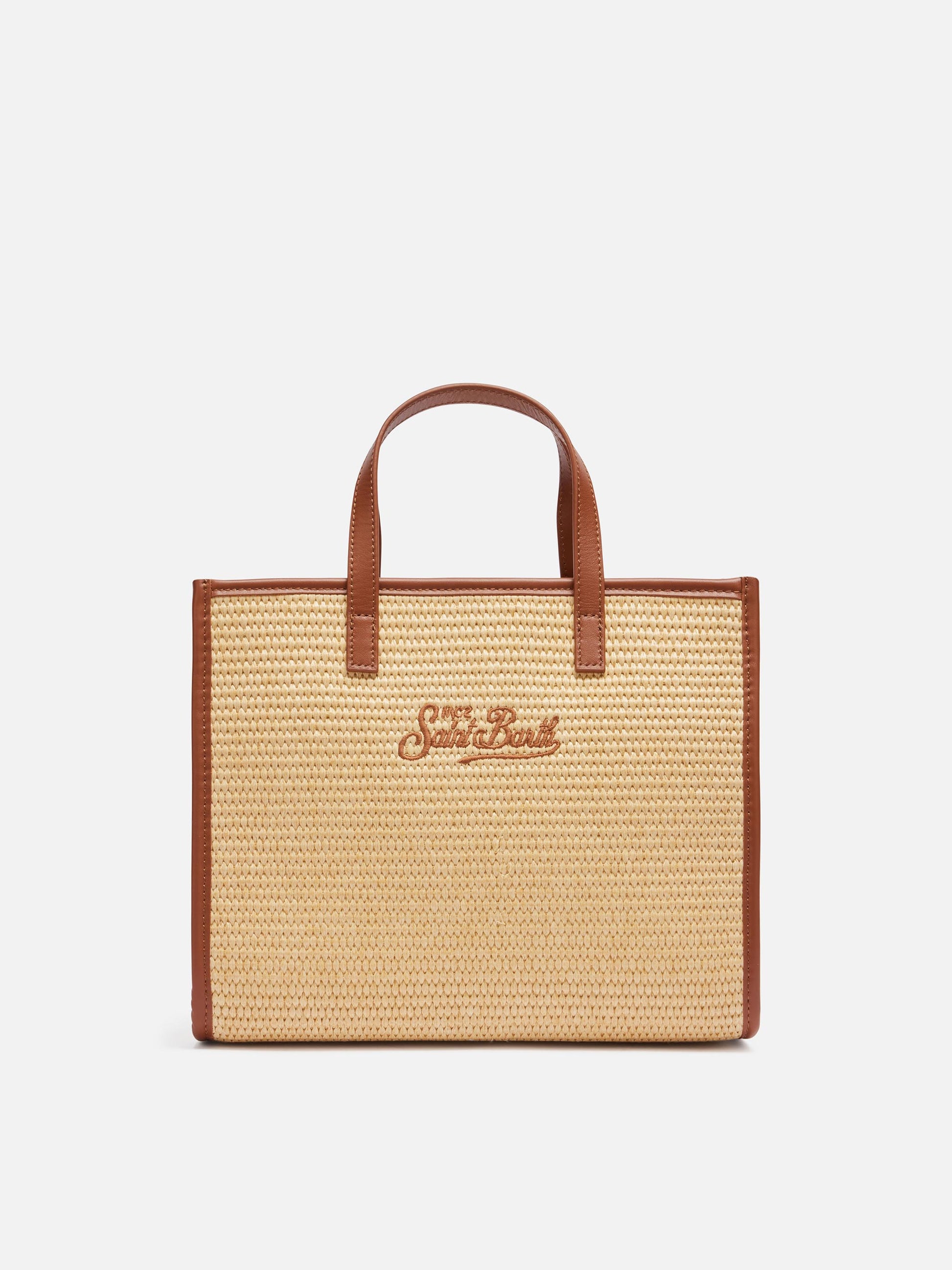 Beige Vivian Midi Straw handbag - MC2 Saint Barth
