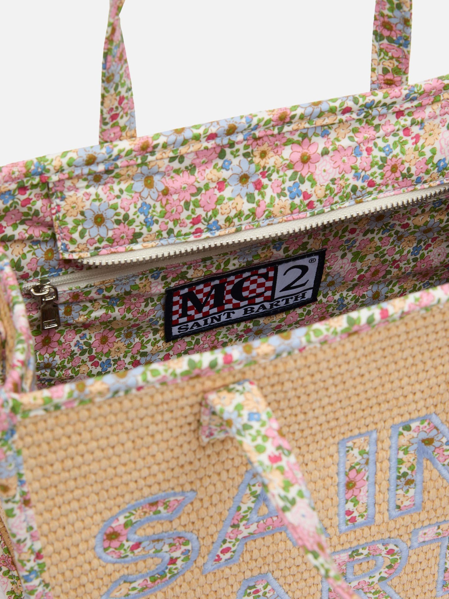 Beige Vivian Midi Straw handbag - MC2 Saint Barth