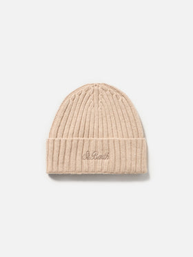 Man beige cashmere blend hat Wengen - MC2 Saint Barth