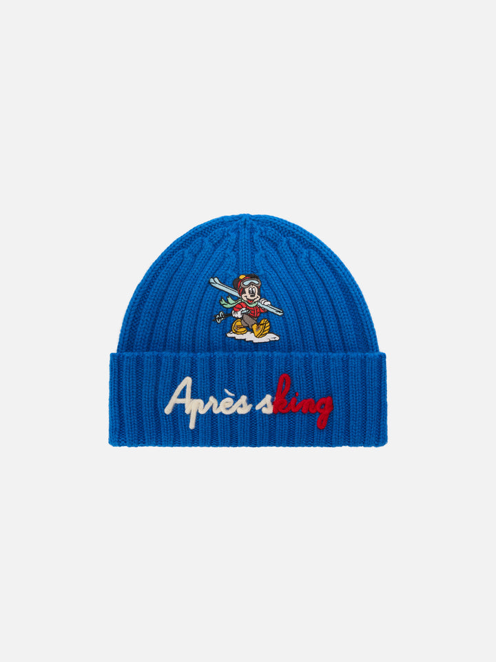 Blue Wengen beanie with Après Sking embroidery | Special edition