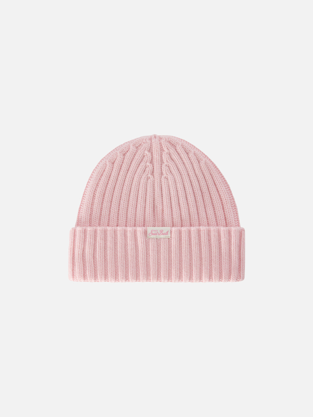 Gorro beanie Wengen rosa con bordado Après Chic 