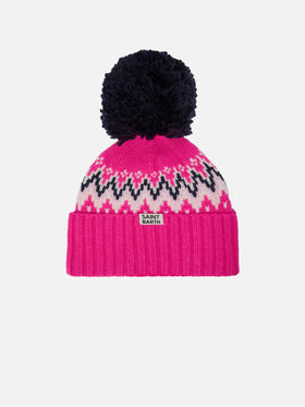 Wengen Nordic beanie with pompon
