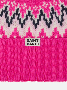 Wengen Nordic beanie with pompon