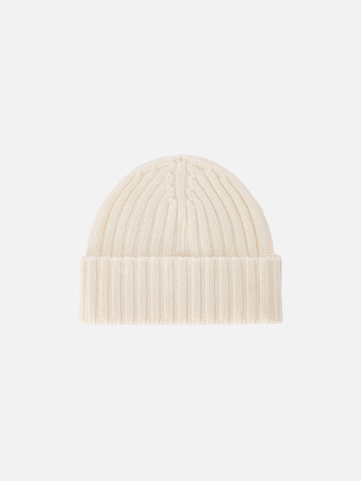Off white Wengen-Beanie mit Logostickerei 
