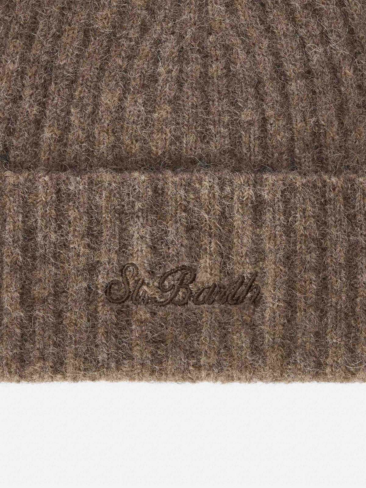Nut Wengen alpaca blend beanie with logo embroidery