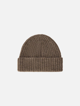 Nut Wengen alpaca blend beanie with logo embroidery