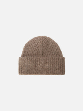 Cappello Wengen in alpaca stretch kaki
