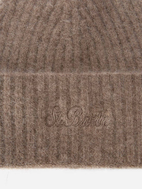 Cappello Wengen in alpaca stretch kaki