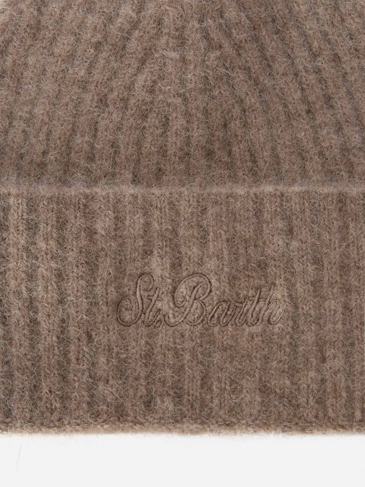 Cappello Wengen in alpaca stretch kaki