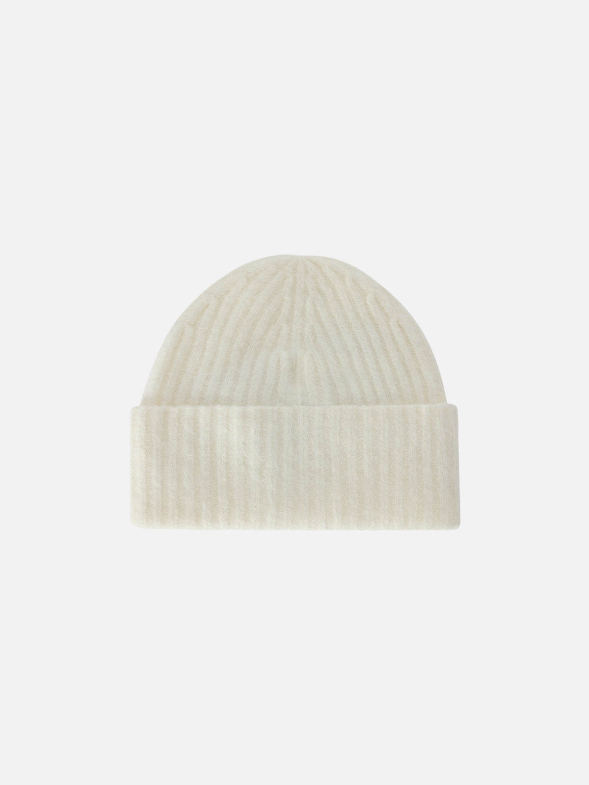 Off white Wengen alpaca blend beanie with logo embroidery