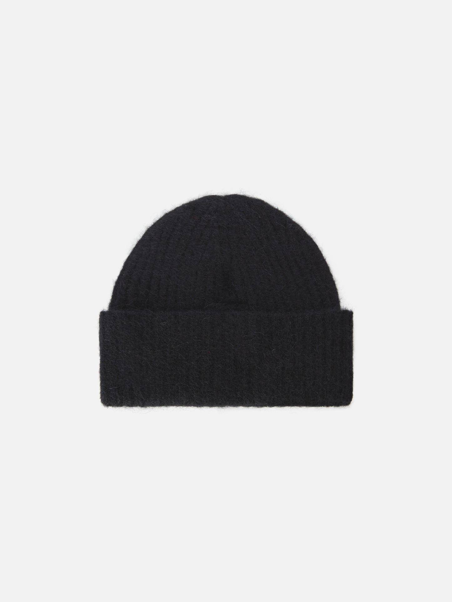 Black stretch alpaca hat Wengen