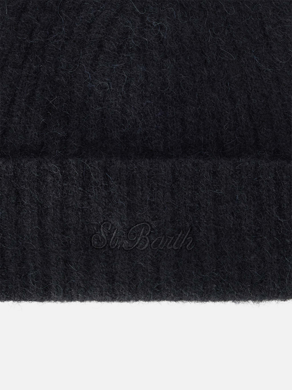 Black Wengen alpaca blend beanie