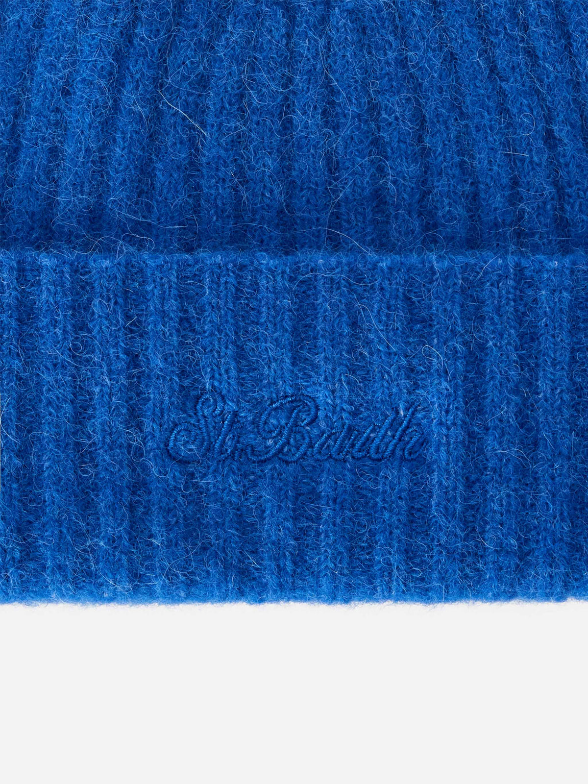 Royal blue Wengen Beanie aus Alpakamischung 