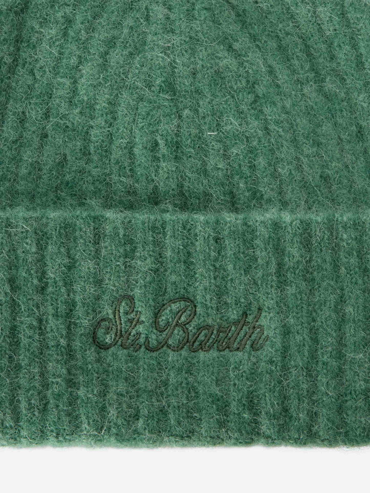 Cappello Wengen in alpaca stretch verde salvia