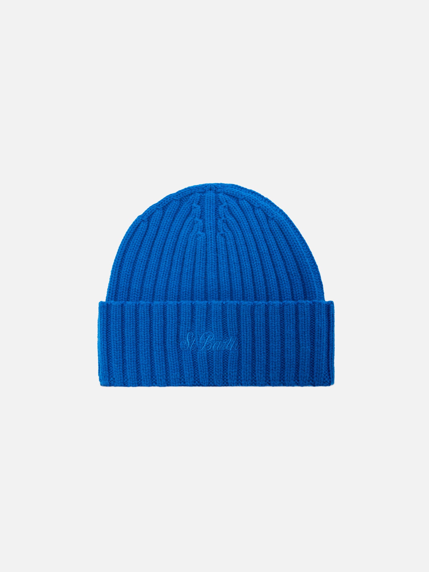 100% WOOL Wengen beanie in bluette