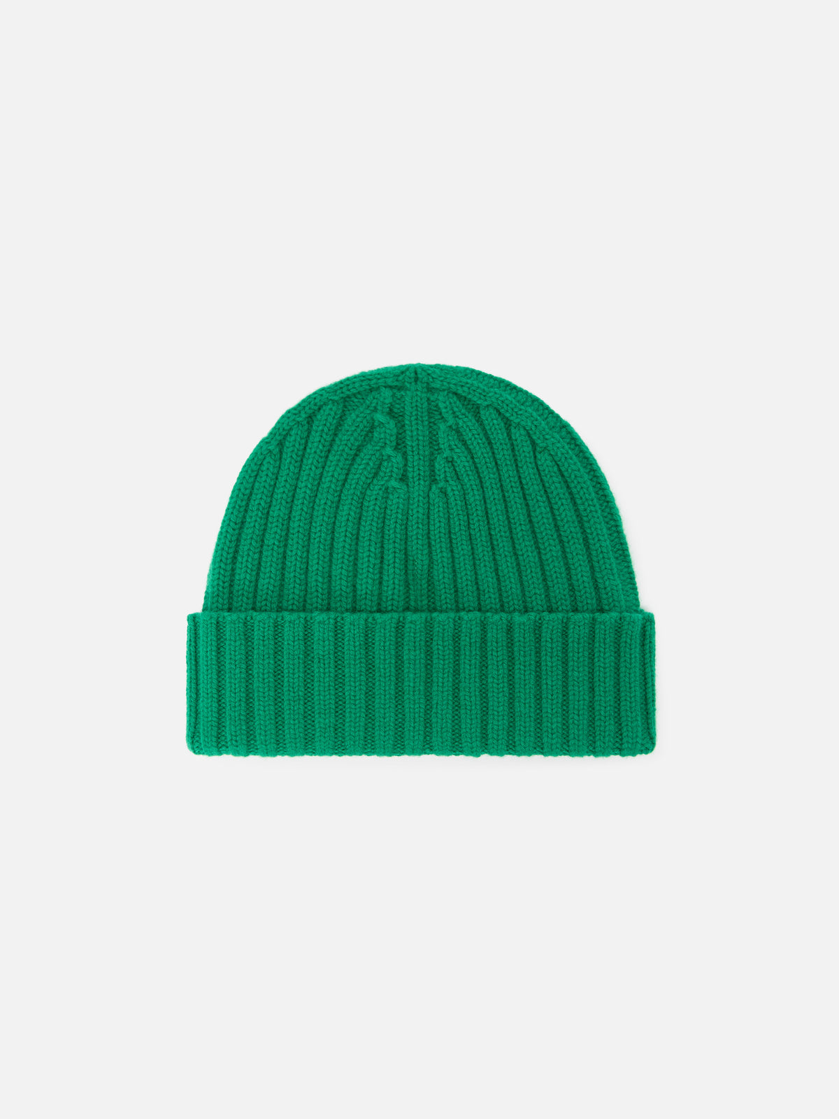 Gorro de lana Wengen verde con bordado del logo 