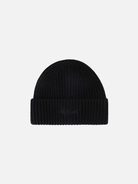Black Wengen cashmere beanie