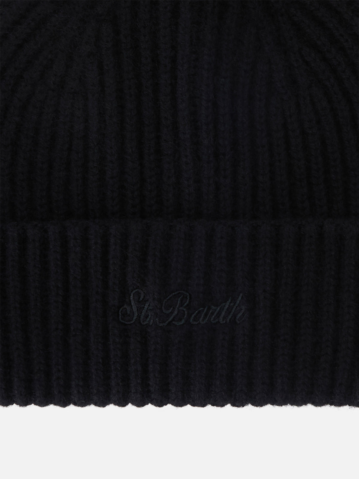 Black Wengen cashmere beanie