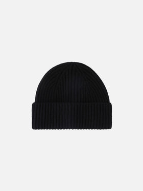 Black Wengen cashmere beanie
