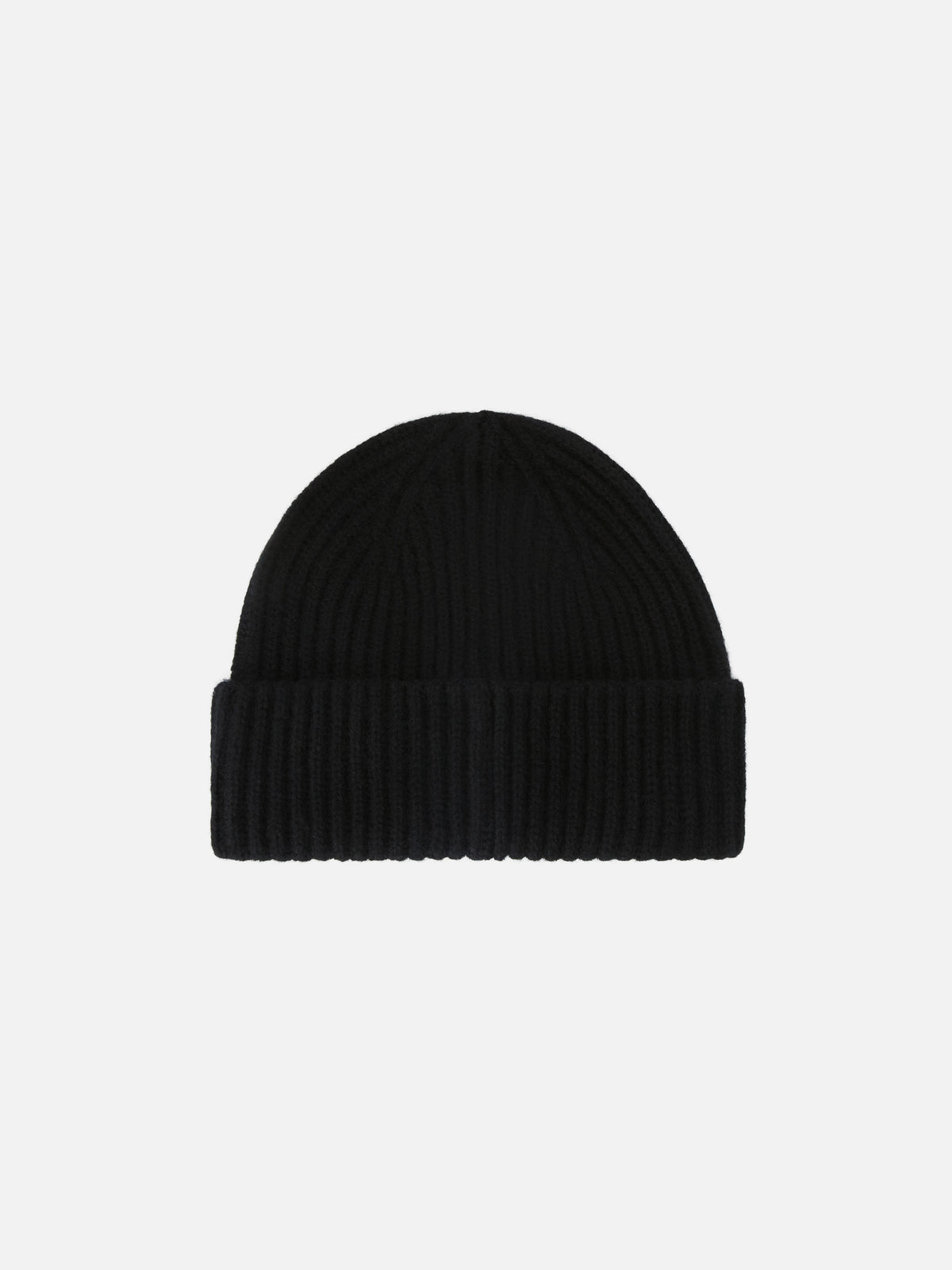 Black Wengen cashmere beanie with St. Moritz embroidery | Special edition