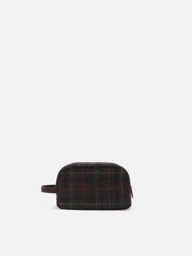 Trousse de beauté Westwood en mélange de laine avec motif tartan 