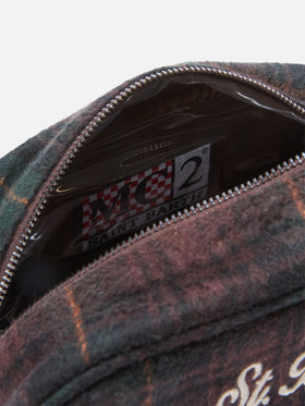 Trousse de beauté Westwood en mélange de laine avec motif tartan 