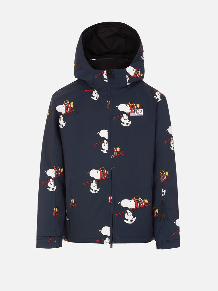 Boy blue jacket Wildhorn with Snoopy Ski Club print | SNOOPY PEANUTS SPECIAL EDITION - MC2 Saint Barth