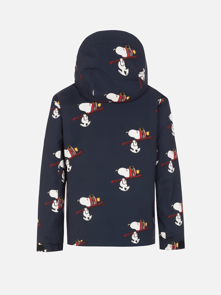 Boy blue jacket Wildhorn with Snoopy Ski Club print | SNOOPY PEANUTS SPECIAL EDITION - MC2 Saint Barth