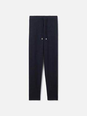 Pantaloni jogger blu in maglia da uomo Walton
