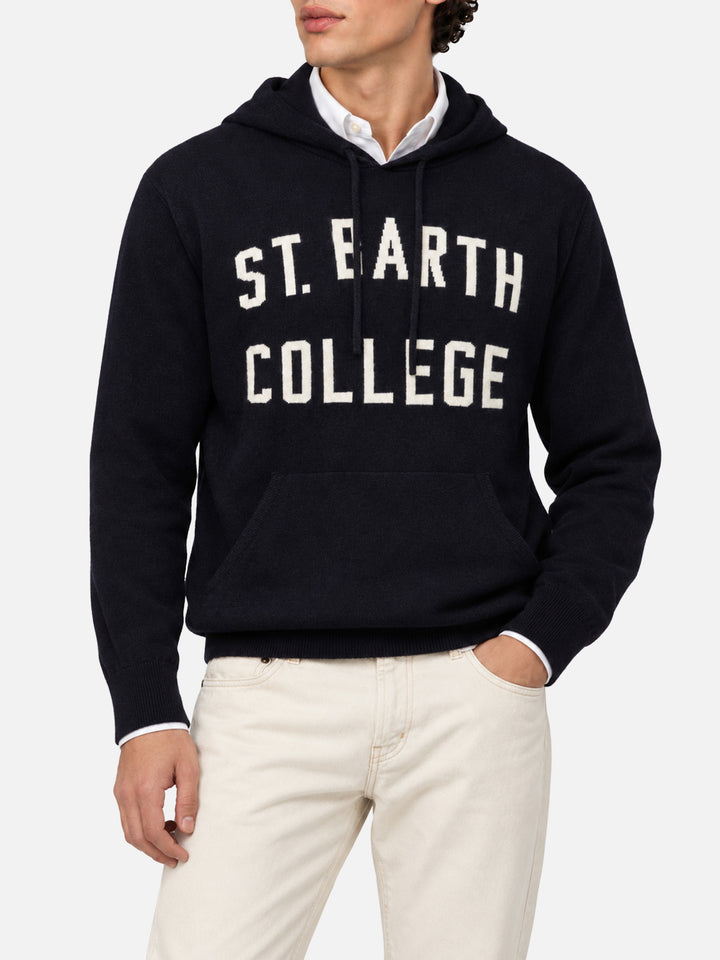 Pull à capuche en cachemire mélangé Wood 