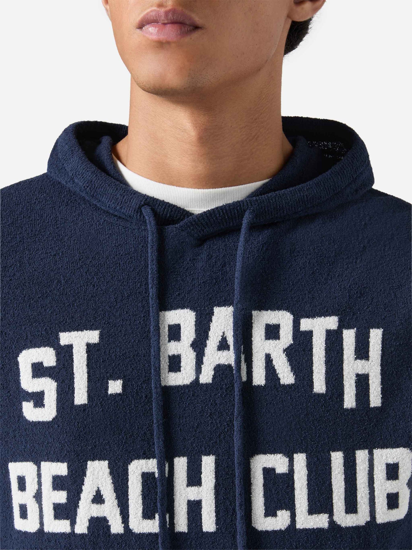 Blended cashmere hooded sweater Wood