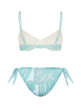 Woman paisley scoop bralette bikini May Yali - MC2 Saint Barth