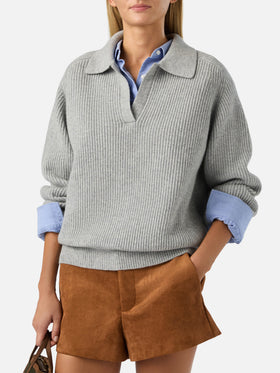 Polo in lana Yaoni grigio