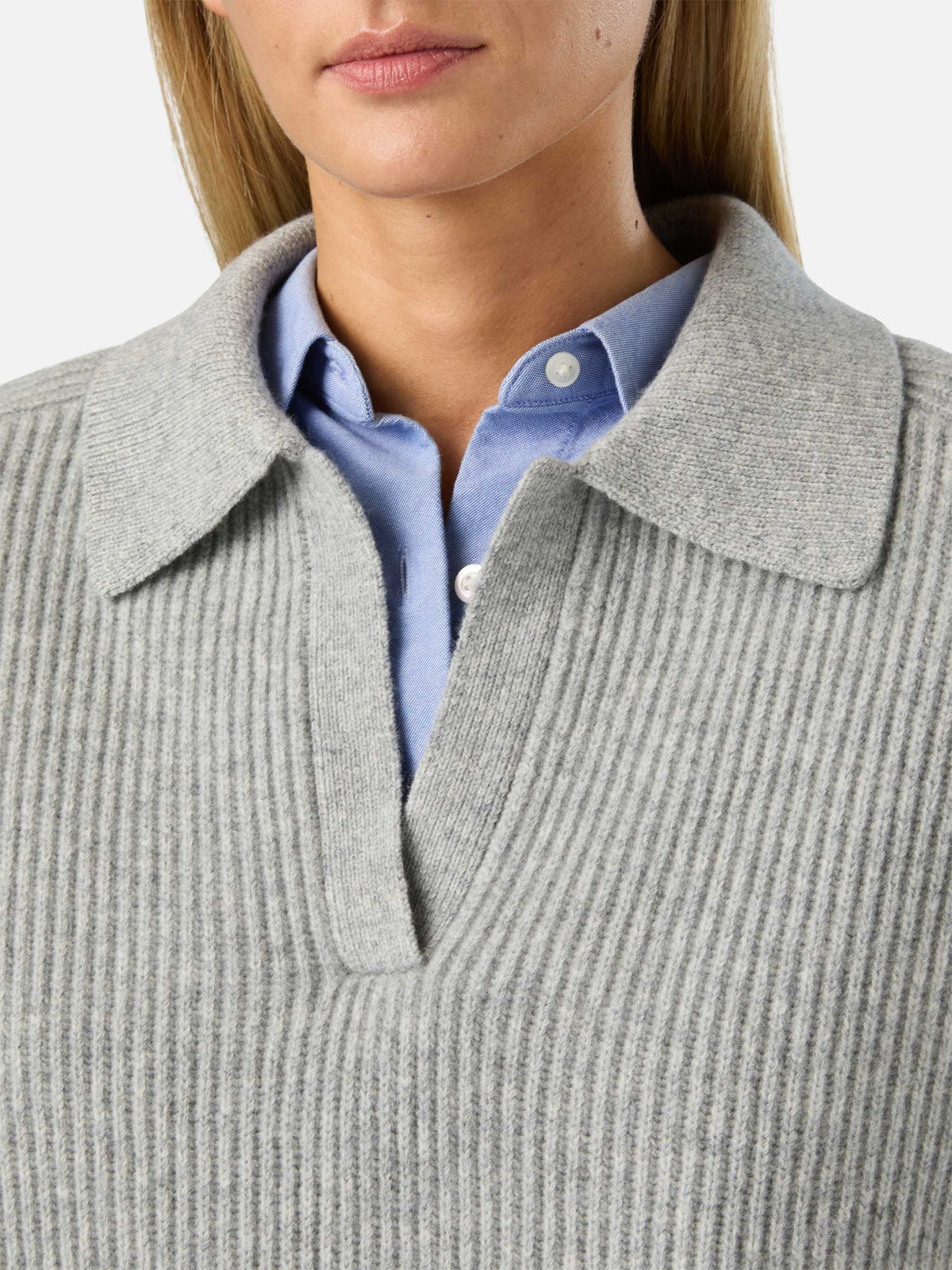 Polo in lana Yaoni grigio
