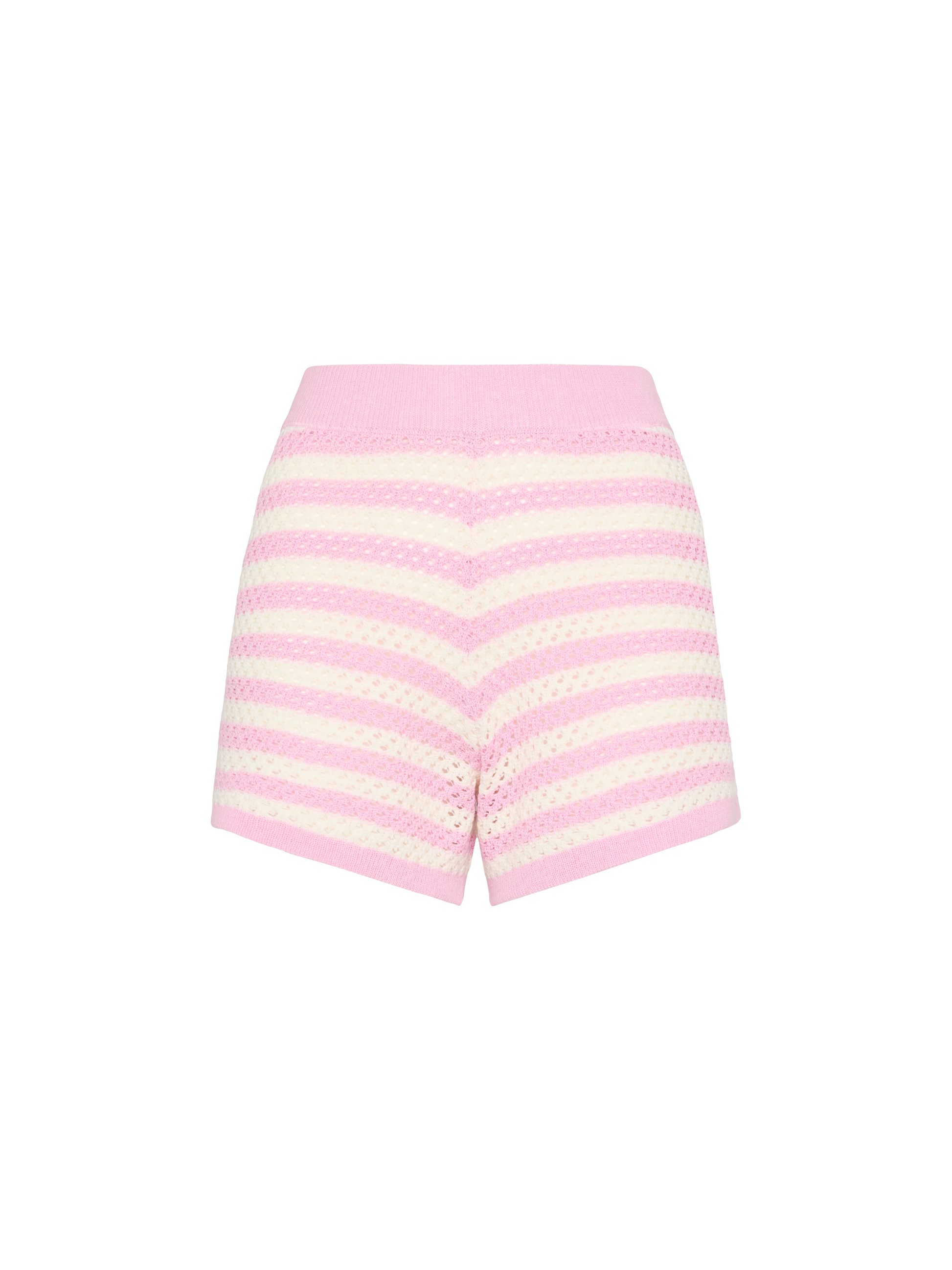 Yvette pink striped knit polo - MC2 Saint Barth