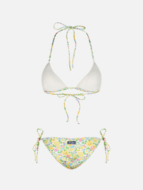 Woman Betsy triangle bikini Leah Virgo | MADE WITH LIBERTY FABRIC